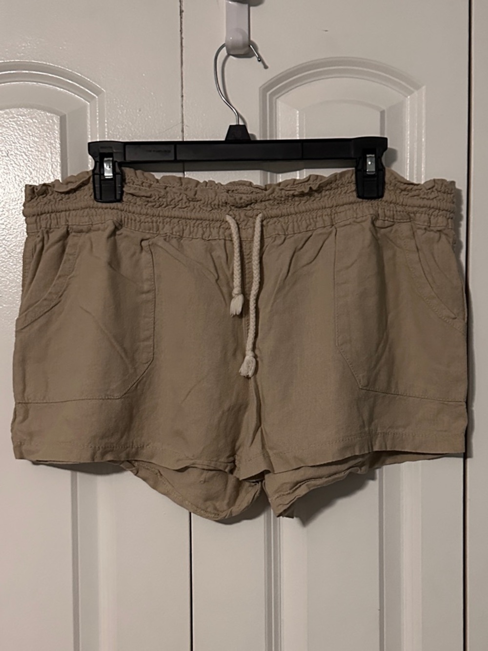 Women's Smocked-Waist Drawstring Shorts